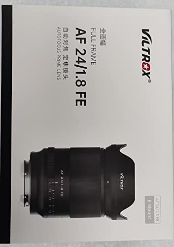 VILTROX 24mm F1.8 f/1.8 FE Full-Frame Wide-Angle Prime Autofocus Lente para Sony E-Mount Camera a7R4
