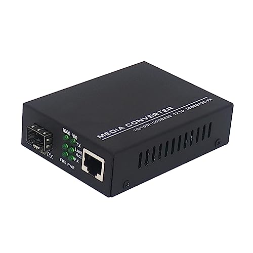 SEWACC Fiber to Ethernet to Fiber Converter 1000base-sx 224/550m Low Power Consumption