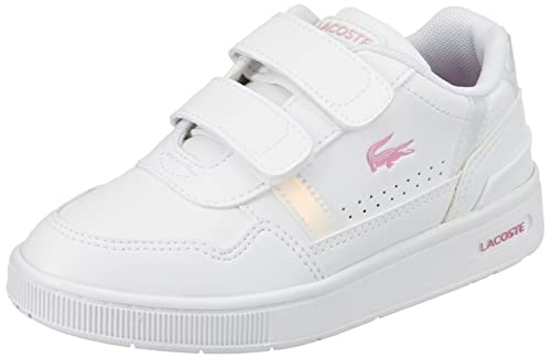 Lacoste Sport Mixte enfant baskets T-clip, wht/wht, 32
