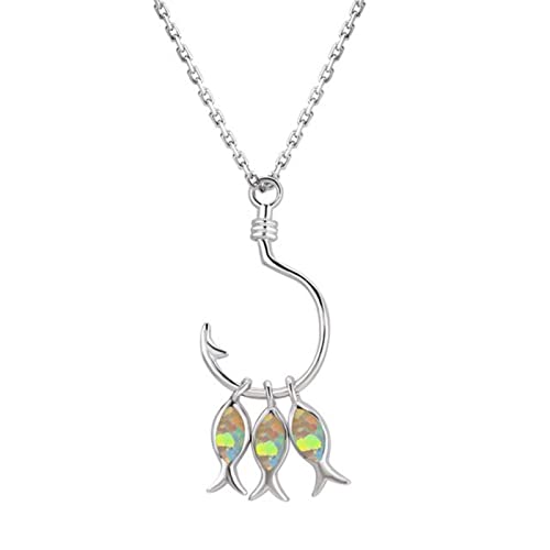 Collier pendentif animalier bleu et blanc pour illuminer vos tenues d'été