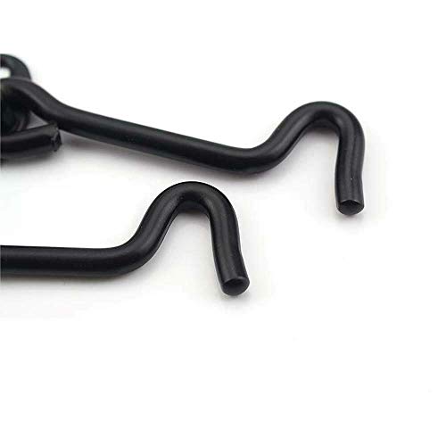 BE-TOOL Cabin Hooks, 2pcs Gate Hook and Eye Swivel Latch for Holding Open Shed Doors,Cabinet Doors and Windows(6") - Image 4
