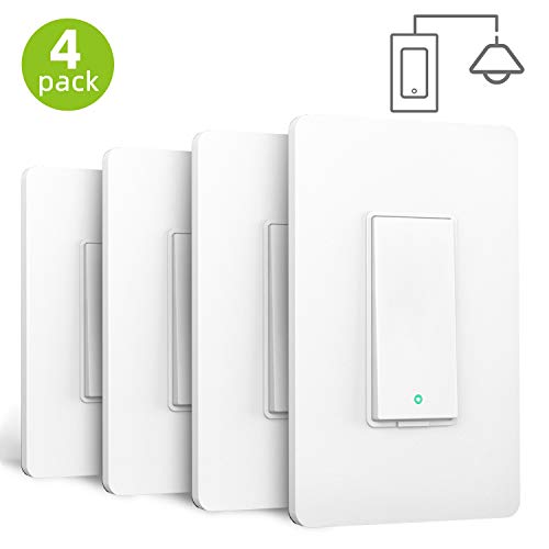 meross Smart Light Switch Compatible with Alexa, Google Assistant and SmartThings, Needs Neutral