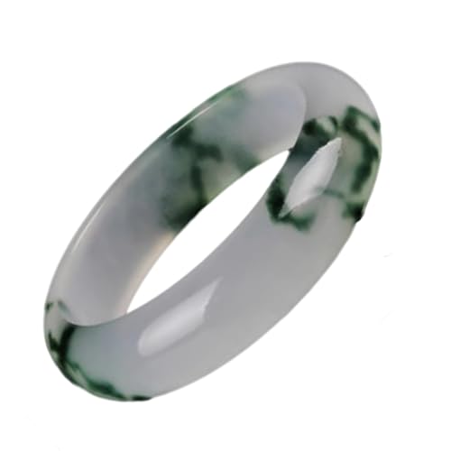 Bracelet en jade naturel pour femmes, le cadeau idéal en jonc rond vert MOCHAMIK