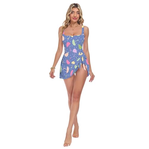 Maillot de bain pour femme avec contrôle du ventre et larges bretelles confortables