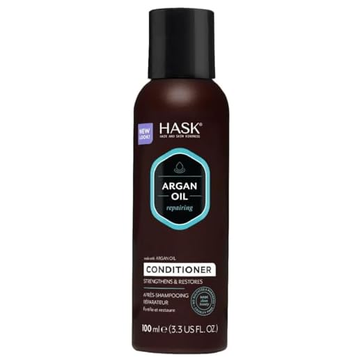 HASK Argan Oil Repairing Shampoo Conditioner Hair Travel Size Combo Set 3.3oz