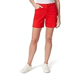 Gloria Vanderbilt Women's Amanda Basic Jean Short, RED Spark, 8