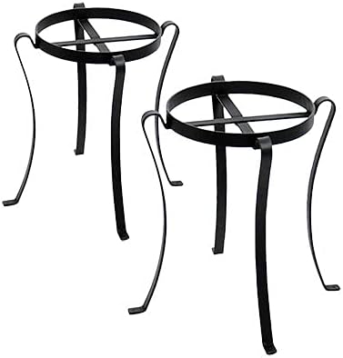Achla Patio Plant Stands, Black, 18 H, Pack of 2
