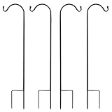 Multi-Purpose Shepherds Hook: Diese Bird Feeder Hooks verleihen jedem Event eine magische Note, egal ob Sie Ihre Terrasse, Rasen oder Garten dekorieren, einen Hinterhof BBQ veranstalten oder eine spektakuläre Hochzeit planen. Hängender Pflanzenkorb, Blumentöpfe, Laternen, Gartenleuchten, Maurergläser, Vogelfutter, Kränze und saisonale Dekorationen, Lichterketten, Windspiele, Ornamente, Blumenbälle und mehr auf unserem Schäferkrug für draußen, um Ihre Lebensumgebung zu verbessern.