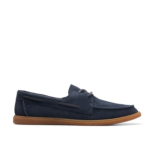 Preisvergleich Produktbild Clarks Herren Clarkbay Go, Marineblau (Veloursleder), 44.5 EU