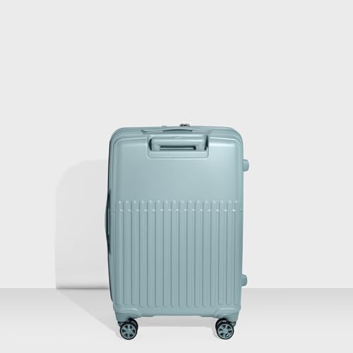 Image of CARLTON Yorkshire Hl | Check-in Trolley Bag, 65 Cm Medium Hardsided Luggage | 8 Wheels, TSA Lock | Polyester | Premium Suitcase for Travel | 5 Year International Warranty | Light Green