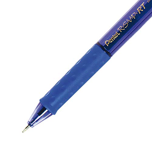 Caneta Esferográfica Pentel R. S. V. P Rt Azul, Pentel, Sm/Bk93-C, Azul
