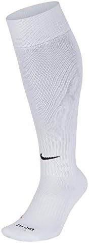 Nike Academy Over-The-Calf Soccer Socks, White/Black, Medium