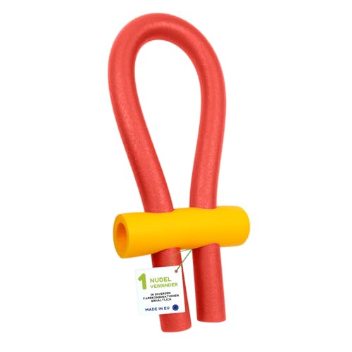 WeKo FUN Schwimmnudel Set (1x Nudel + 1x 6-Loch Verbinder) | 160 cm Poolnudel & Schwimmhilfe | Ø 6,5 cm Wassernudel für Kinder & Erwachsene | 9 Farben zur Auswahl
