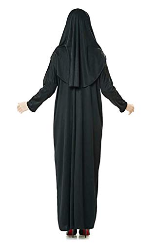EDUS Women Abaya with Prayer Rug, Muslim Prayer Clothes for Women, Islamic Clothes Farasha, Long Muslim Dresses Hijab Bonnet, Black 2, XXX-Large - Image 3