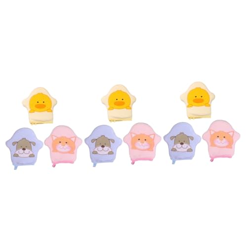 Éponge de bain lavable pour bébé et enfant, lot de 9 pièces de toilette confortables