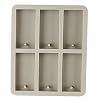 Hainice Zeep schimmel siliconen mal diy multifunctionele bakvorm grijs 6 gavity rechthoekige mal keuken tool craft