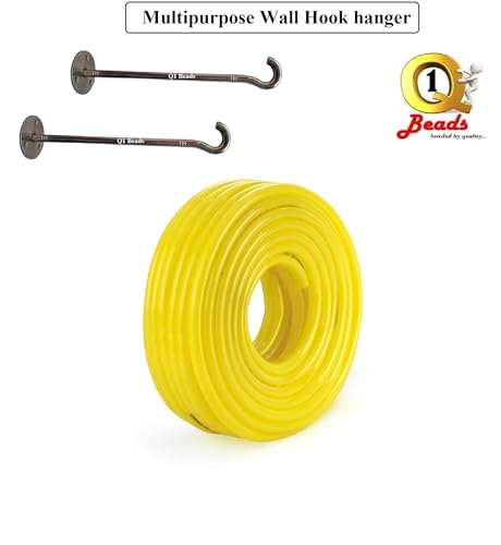 Image of Q1 Beads 2 Pack Stainless Steel Multi use Hanger for Clothes,Plant Hanging Baskets,Hose Wall Hooks for Hanging Bird Feeder(Chrome)