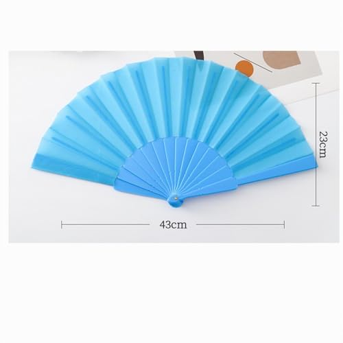 Miniatura 5 de Abanico De Mano Plegable Portátil De Tela Para Bodas, Viajes, Fiestas, Bailes Morado