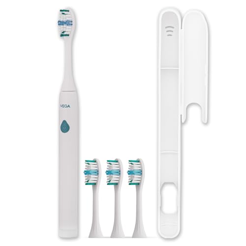 See full amazon price history chart for Vega CareOne C1 Electric Toothbrush Battery Operated with IPX7 Waterproof, 3 Brush Head, 2 Min Auto-Timer, 40000 Vibration/Min, 60 Days Battery Life, 2 Vibration Mode for Adult, White (VETB-01) Vega CareOne C1 Electric Toothbrush Battery Operated with IPX7 Waterproof, 3 Brush Head, 2 Min Auto-Timer, 40000 Vibration/Min, 60 Days Battery Life, 2 Vibration Mode for Adult, White (VETB-01) (B0CRP83QJ8) Amazon Price History, Amazon Price Tracker