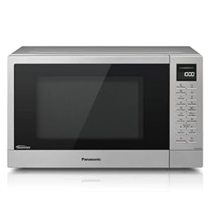 Panasonic NN-ST48KSBPQ Solo Inverter Microwave Oven with Turntable with 25 Programmes and a Junior Menu, 1000 W, 32 L…