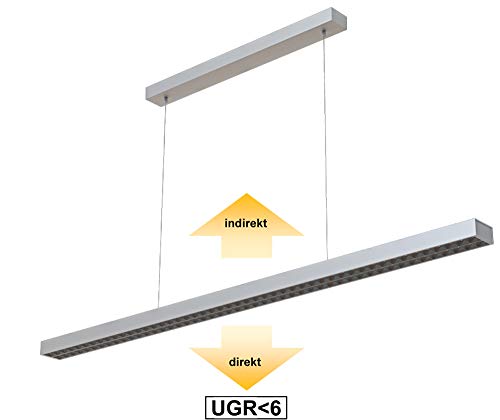 Lampe LED directe 4000K d'une puissance de 3000 lm argenté - 3
