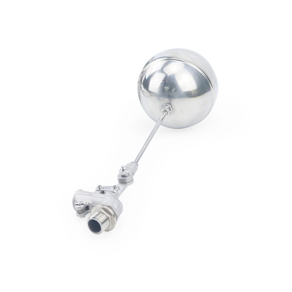 Stainless Steel 304 Adjustable Float Valve for Water Tanks - 1-1/4inch, 1/2inch, 3/4inch, 1inch Ports(1-1/4Inch)