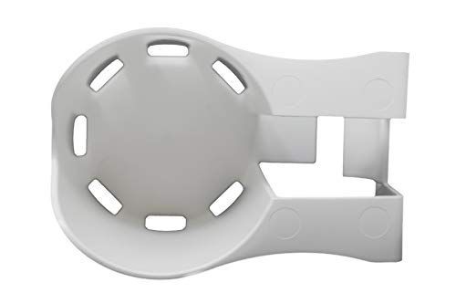 BeraTek Industries Storage Theory | Poolside Cup Holder | Designed for Above Ground Pools | Only Fits 2 inch or Less Round Top Bar | White Color | 4 Pack - Thumbnail 4