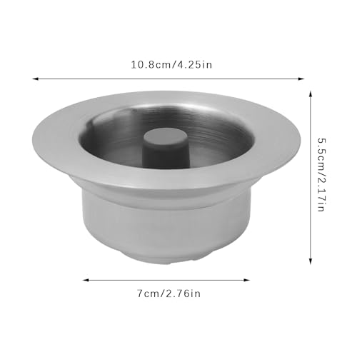 Colador para fregadero 3 en 1, 2 piezas acero inoxidable miniatura 2