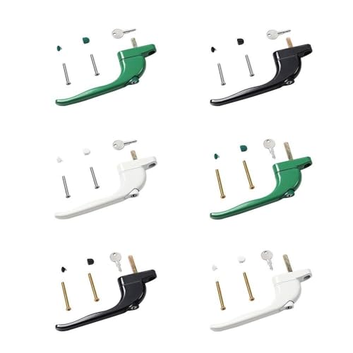 LIUCHUCHU Manilla Ventana Cerradura de aleación de Aluminio, pestillo de Doble acristalamiento, manijas de Puerta, manija de Ventana Manilla Puerta Ventana(White,21mm)