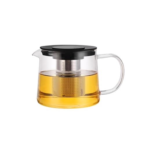 Theiere Avec Infuseur Théière en verre transparent résistant à la chaleur en borosilicate avec infuseur, bouilloire à thé, théières en verre for la...