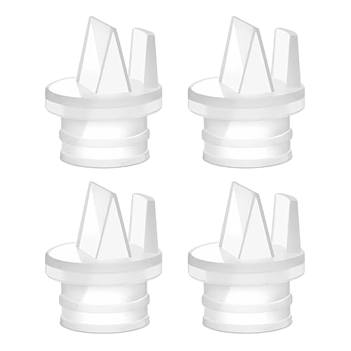 Image of Maymom 2nd Generation Pump Valves with Pull Tab for Spectra S1, S2 and 9 Pumps and Compatible with Avent Comfort Electric Breast Pump; (4 pc)