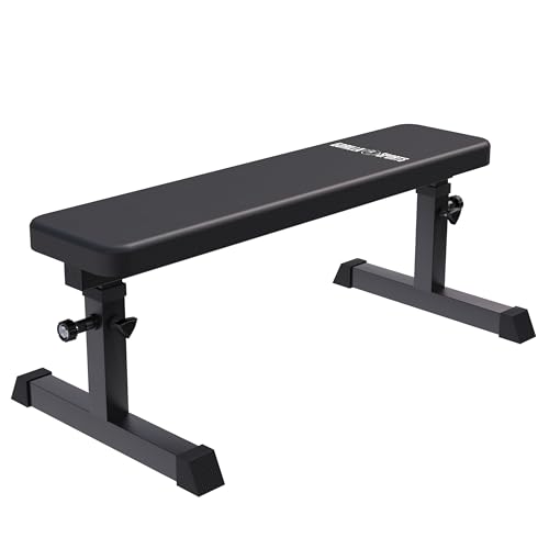 GORILLA SPORTS® Hantelbank - Verstellbar, bis 200 kg Belastbar, aus Stahl - Flachbank, Trainingsbank, Fitnessbank, Bankdrücken, Bauchtrainer, Drückerbank, Fitnessgeräte für Zuhause (Schwarz) GORILLA SPORTS® Hantelbank - Verstellbar, bis 200 kg Belastbar, aus Stahl - Flachbank, Trainingsbank, Fitnessbank, Bankdrücken, Bauchtrainer, Drückerbank, Fitnessgeräte für Zuhause (Schwarz)