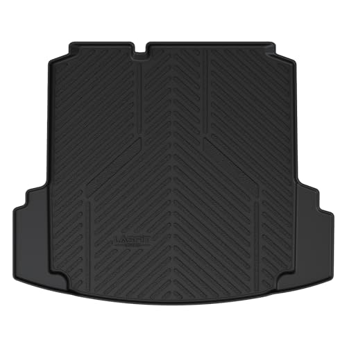 Image of LASFIT Trunk Mat for Volkswagen Jetta 2011-2018, Custom Fit All-Weather TPE Rubber Cargo Mat for VW Jetta Accessories Trunk Liner Cargo Liner, Waterproof, Easy to Clean, Black