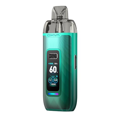 Oxva VPrime Pod Kit 2600mAh Built-In Battery 60W Max Output Adjustable Airflow No Nicotine (Natural Green)