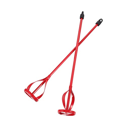 Balacoo 2pcs Paint Stirrer Rods 40x6cm Heavy Duty Cement Paint Paddle Mixers for