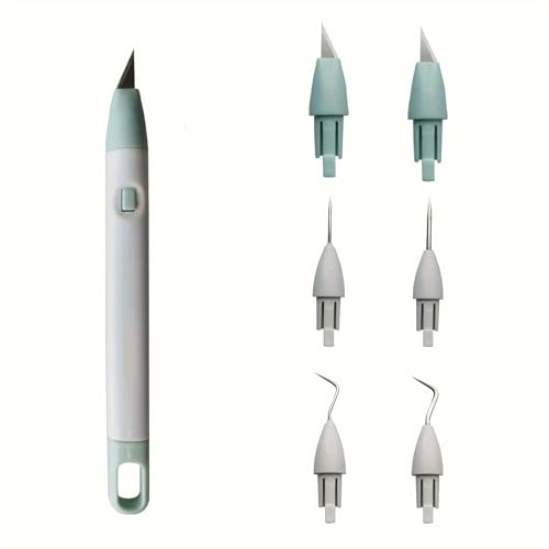 Precision Craft Vinyl Weeding Tool Set, Comes with Extra Blades and Weeding Removal Tools, Basic Weeding Tool, Suitable for Arts, Scrapbooking, Cutting Machines and DIY