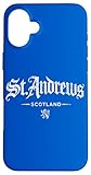 Le design représente St. Andrews, Écosse avec lion rampant en police gothique. Idéal pour honorer votre patrimoine écossais ou pour vous souvenir d'une visite incroyable. Article parfait à porter pour montrer votre amour pour le golf et sa riche histoire. Vous recevrez des compliments à coup sûr