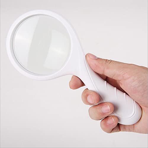 Dntum Magnifying Glass 5 Times Magnifier Old Man Reading Magnifying Glass Loupe 5X Glass Lens Toys Gift Children Educational Viewer Handheld