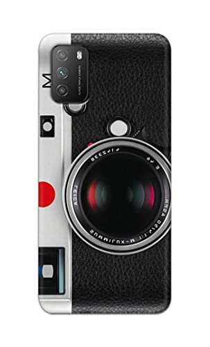Image of Printed Hard Back Cover Case for Mi Poco M3 Back Cover (Vintage Camera) -1302