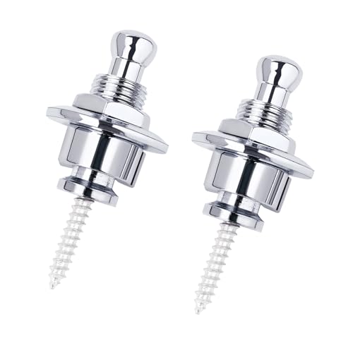Boutons de verrouillage Banworks en chrome durable pour sangles de guitare électrique JT/DSBDK-01
