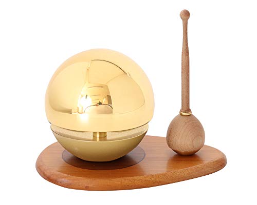 たまゆらりん 金(ゴールド) 1.8寸 3点セット(本体 + リン棒:メープル + りん台:アッシュ)