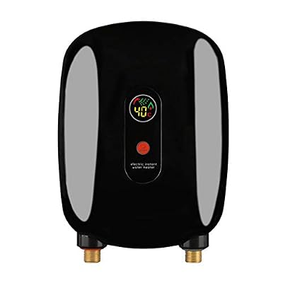 Electric Tankless Water Heater - 110V 3000W Instant Hot Water Heater with LCD Display, IPX4 Shower Tankless Water Heater for Washing Bathroom Shower Kitchen Indoor