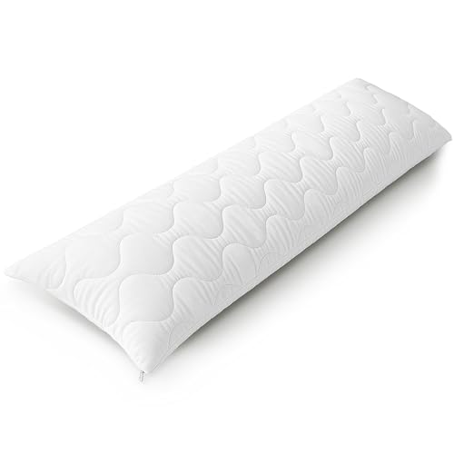 Siebenschläfer Seitenschläferkissen 40 x 145 cm - Langes Kissen für Seitenschläfer - Body Pillow - Körperkissen mit Mikrofaser-Füllung (40x145 cm)