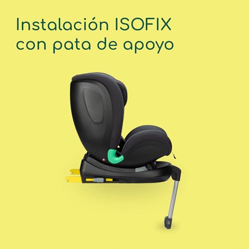 Bebeconfort EvolveFix Plus i-Size, Silla Coche 360, 0-12 Años, 40-150 cm, Silla Coche ISOFIX, Reposacabezas 10 pos., 4 pos. Reclinadas, Protección Lateral, Tejidos Alto Rendimiento, Tinted Black - imagen 4