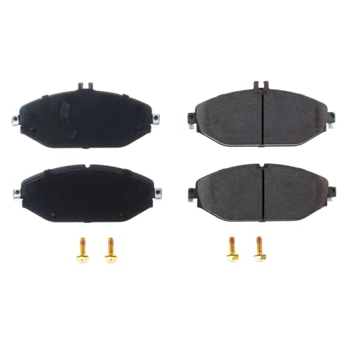 Image of PowerStop Front Brake Pads for Mercedes-Benz C300 2015-21 | Mercedes-Benz E300 2018-19 - Z17 Ceramic Brake Pads with Installation Hardware, 17-1794