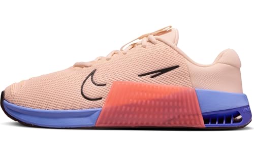 Nike Metcon 9 Women's Workout Shoes (DZ2537-800, Guava Ice/Royal Pulse/Persian Violet/Black) - Main Image