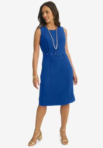 Jessica London Women's Plus Size Belted Jacket Dress4