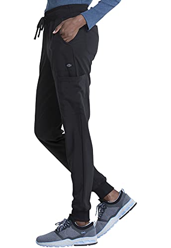 EDS Essentials Jogger Scrubs for Women, Drawstring Scrub Pants DK065T, S Tall, Black - image 6