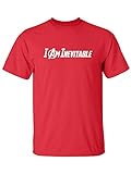 I Am Inevitable Adult T-Shirt in Red - Large
