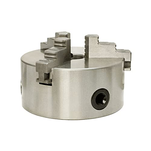 6'' 3 Jaw Lathe Chuck Self Centering Hardened Plain Back Inside Outside Jaws #TOP2
